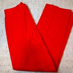 Red Vintage Straight Leg Trousers